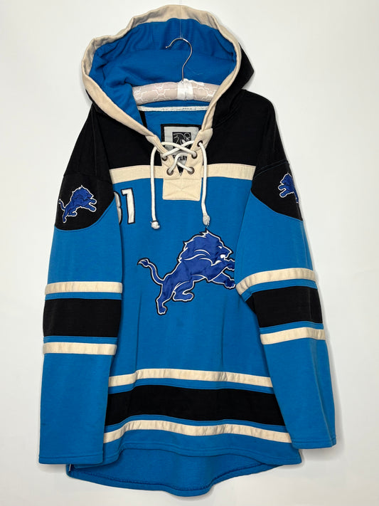 Rare vintage Detroit Lions throwback hockey Johnson jersey
