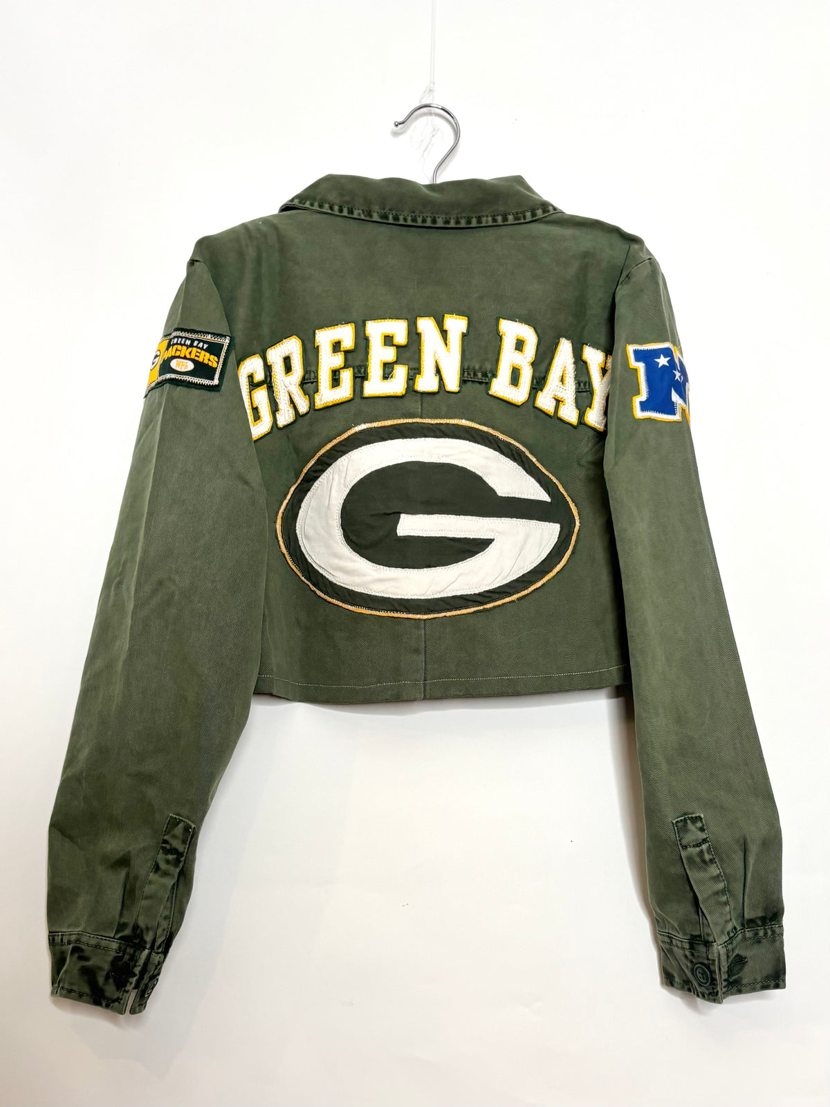 Vintage Cropped Military Jacket
