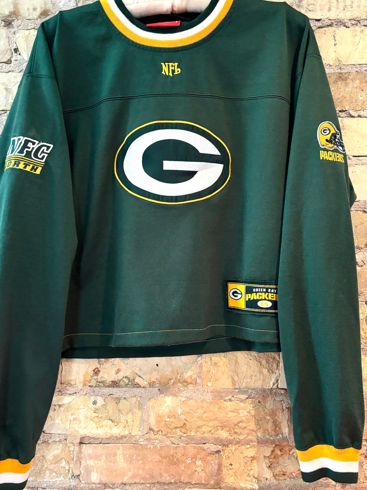 Vintage Green Bay Packers Gridiron Jersey Knit Throwback Tee