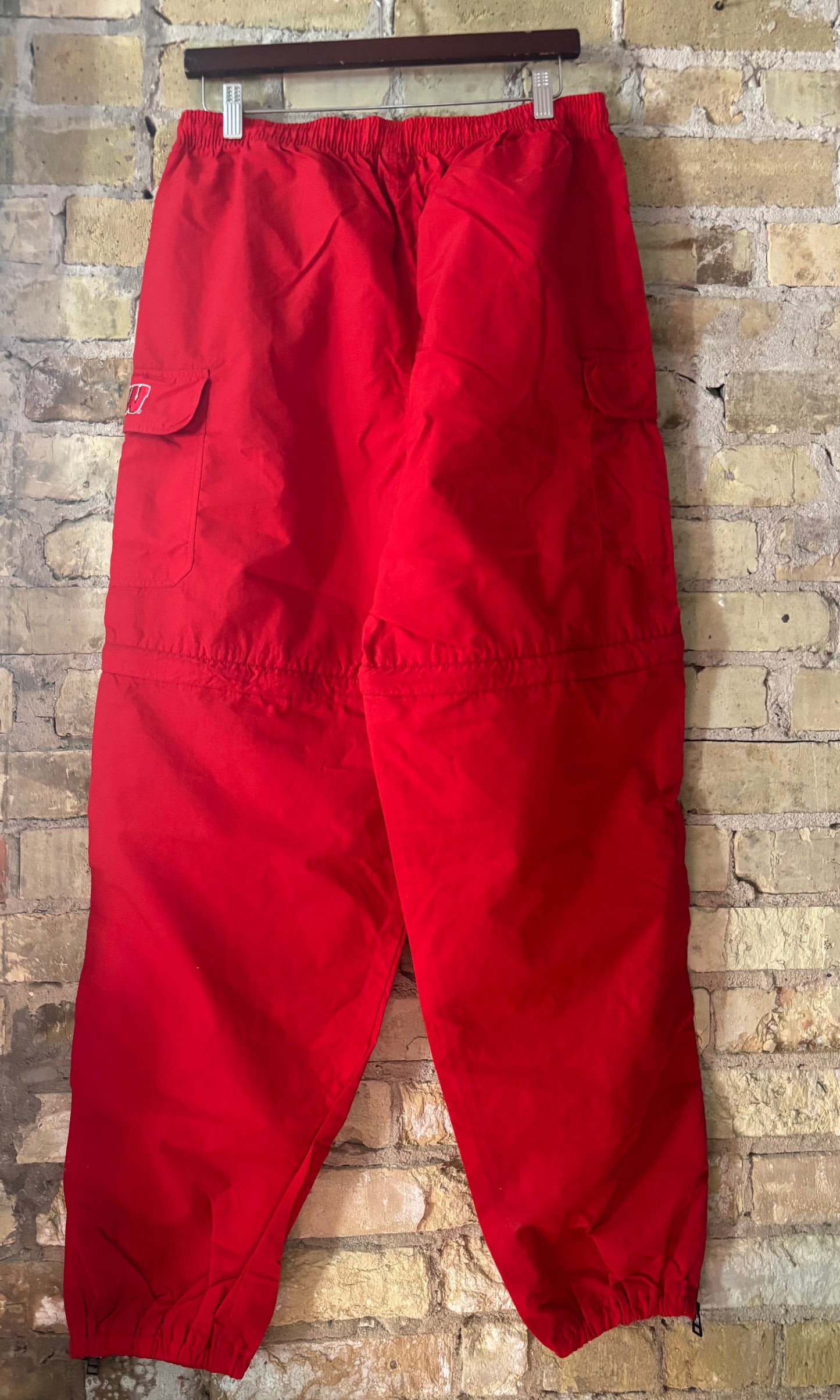 Vintage Wisconsin Badgers STARTER Convertible Cargo Sweatpants
