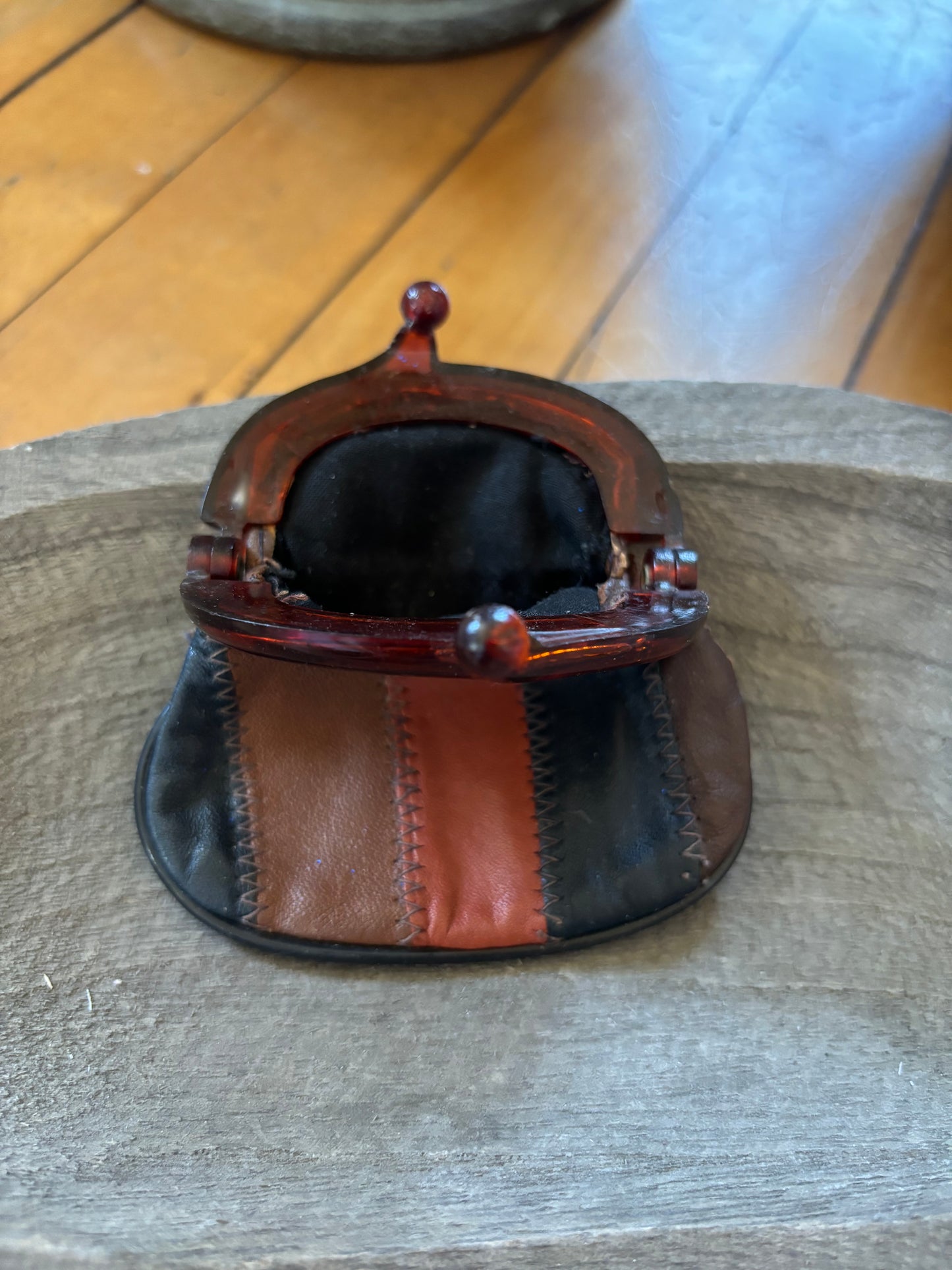 Vintage 70’s Patchwork Leather coin Purse