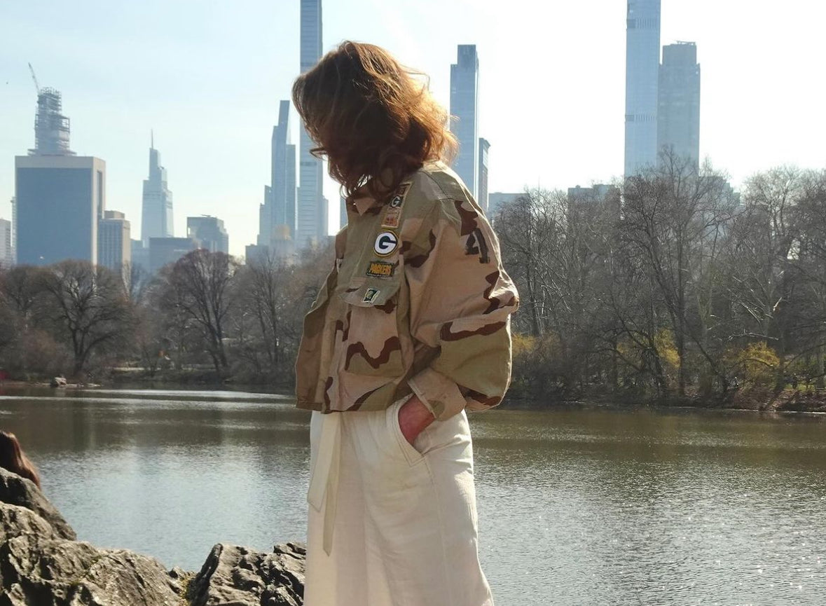 Reworked vintage Military Camouflage coat Jacket