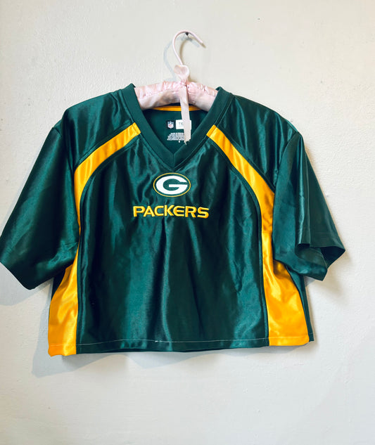 Reworked Y2k Packers VNeck Jersey tee