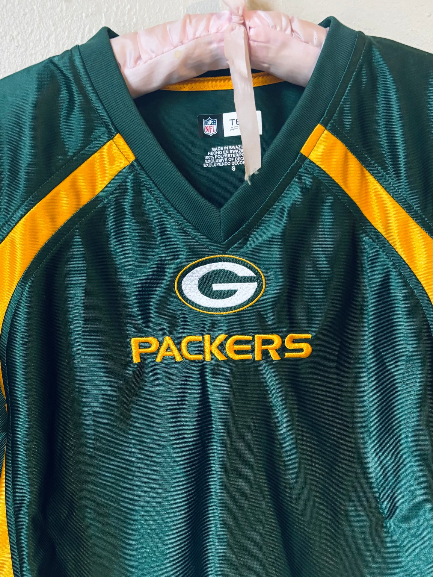 Reworked Y2k Packers VNeck Jersey tee